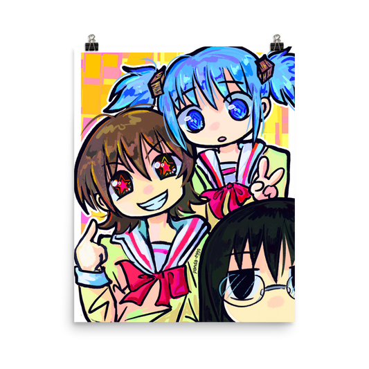 Yuuko, Mio, and Mai Poster 16" x 20"