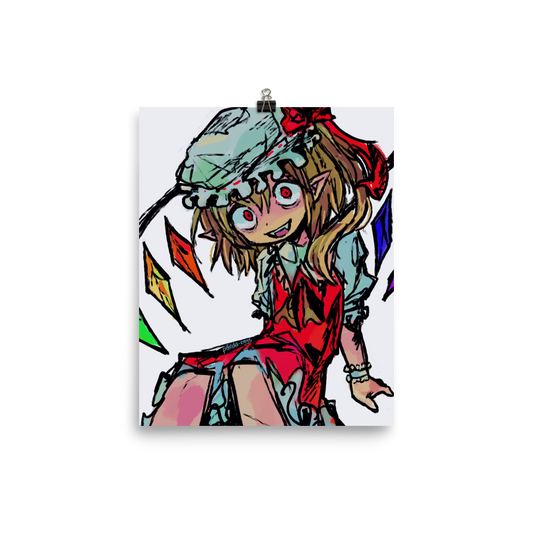 Red Flandre Poster 8" x 10"