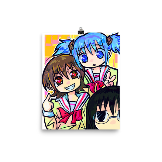 Yuuko, Mio, and Mai Poster 8" x 10"